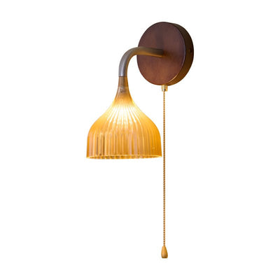 Cimararae Elegance Classic Wood Wall Lamp