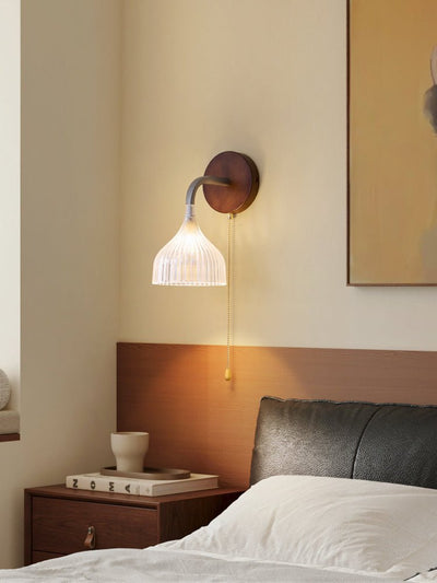 Cimararae Elegance Classic Wood Wall Lamp