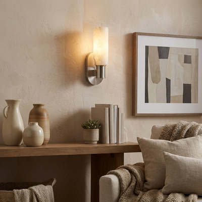 Perrymere Alabaster Wall Sconce