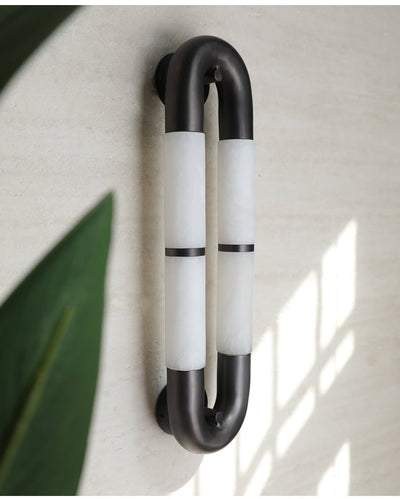 Gloxa Arc Twin Alabaster Wall Lamp