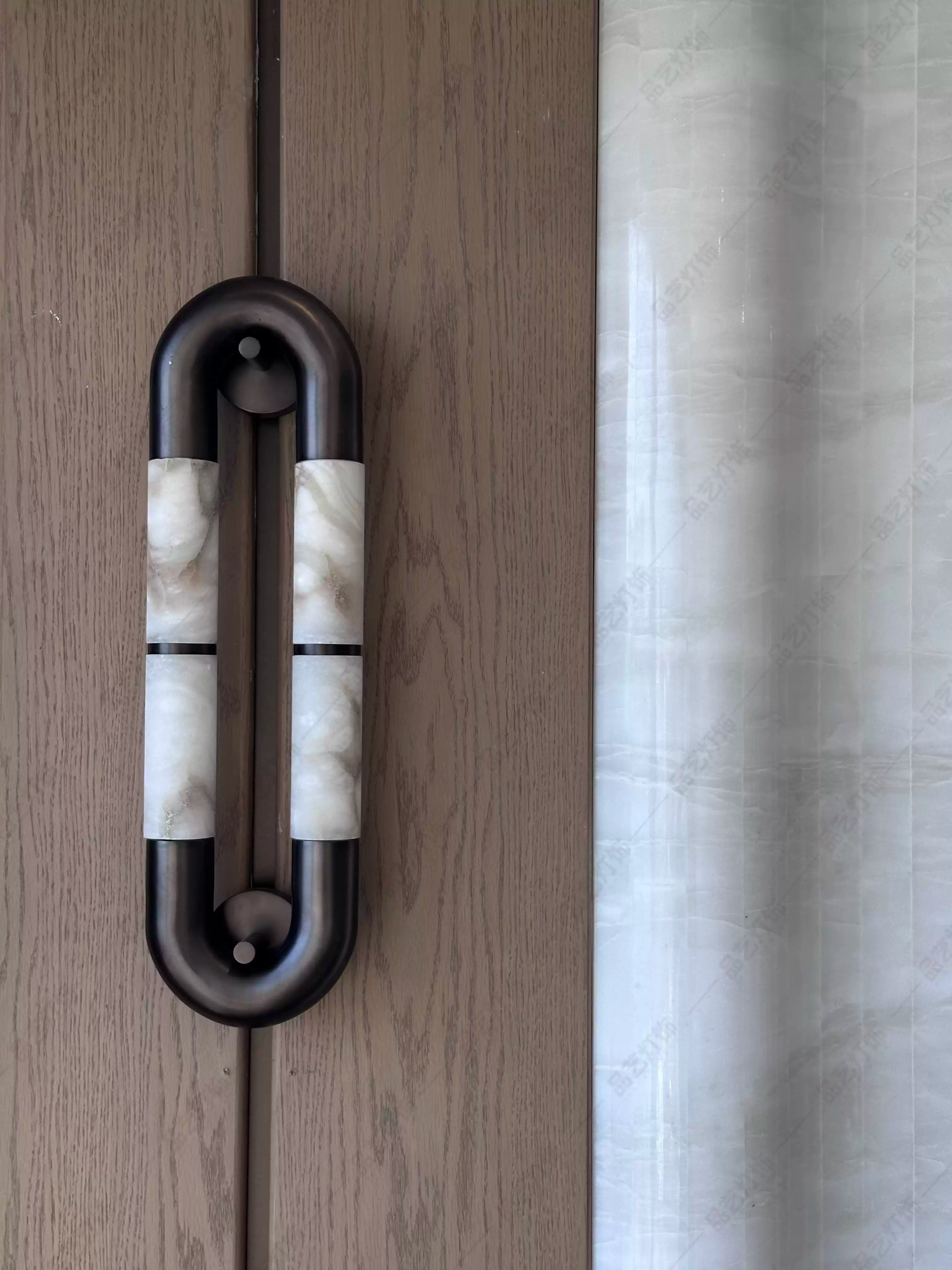 Gloxa Arc Twin Alabaster Wall Lamp