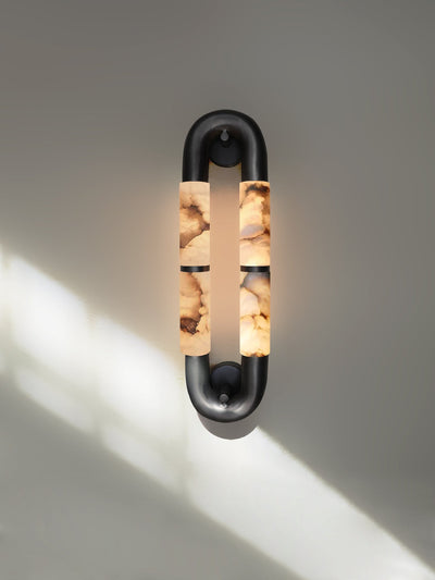 Gloxa Arc Twin Alabaster Wall Lamp