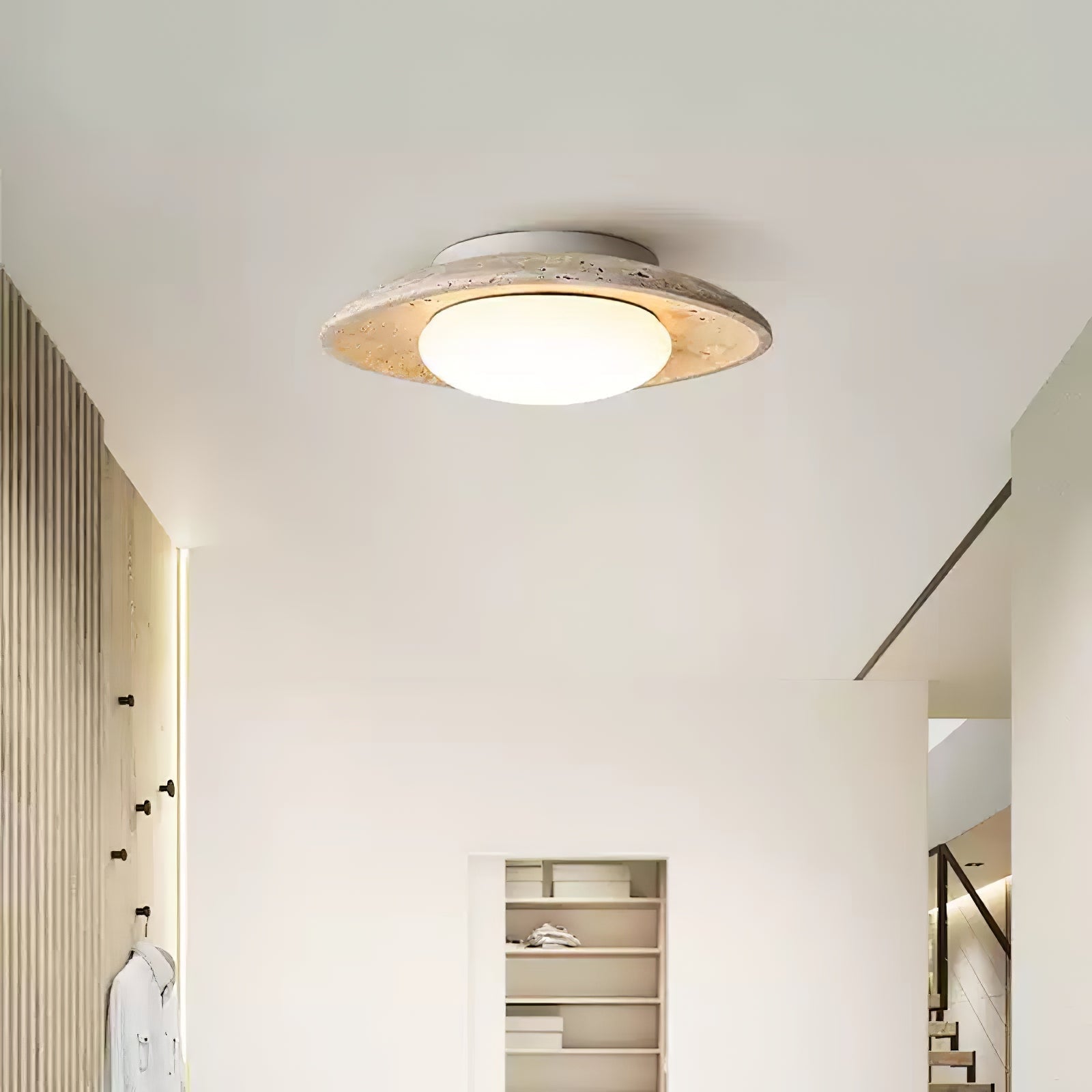 Serinora Travertine Ceiling Light