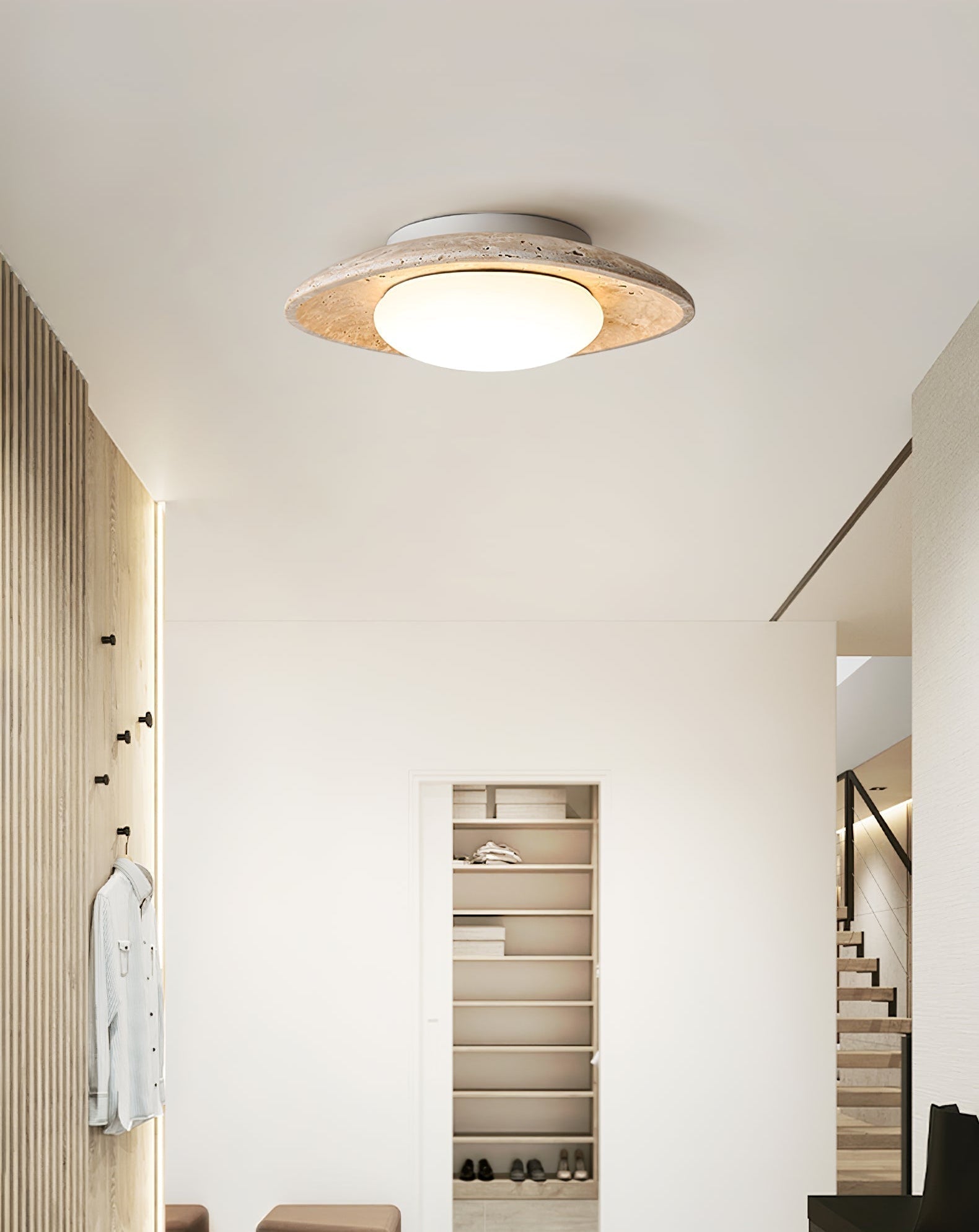 Serinora Travertine Ceiling Light