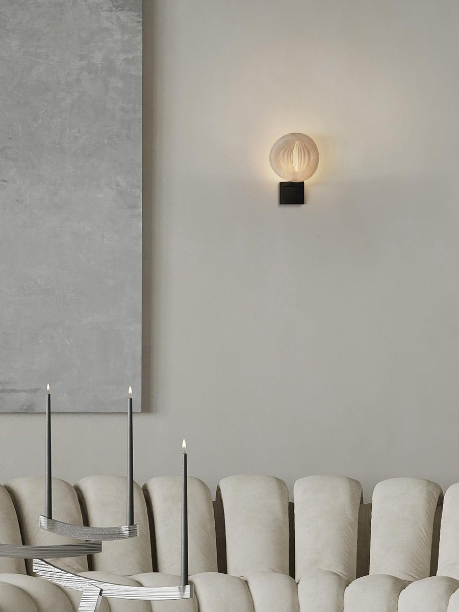 Eirion Rift Alabaster Wall Lamp