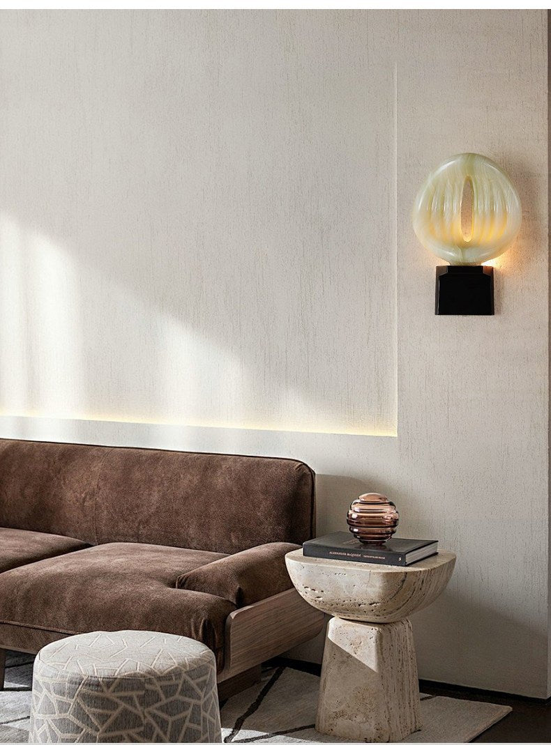 Eirion Rift Alabaster Wall Lamp
