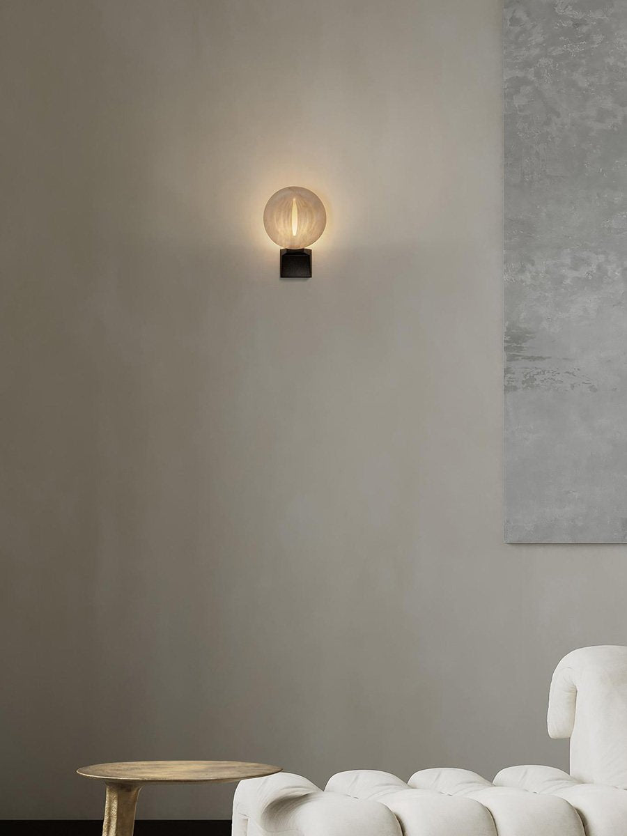 Eirion Rift Alabaster Wall Lamp