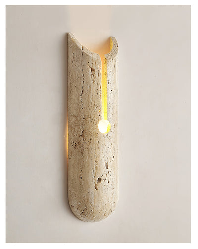 Norerette Rustic Travertine Wall Light