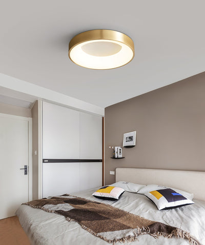 Zetheos Modern Minimalist Brass Ceiling Light