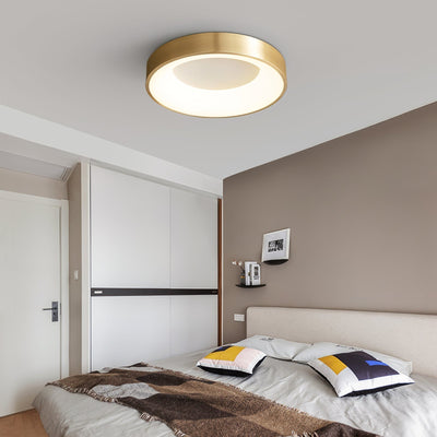 Zetheos Modern Minimalist Brass Ceiling Light