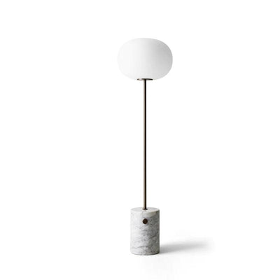 Iloryra Column-Base Travertine Floor Lamp