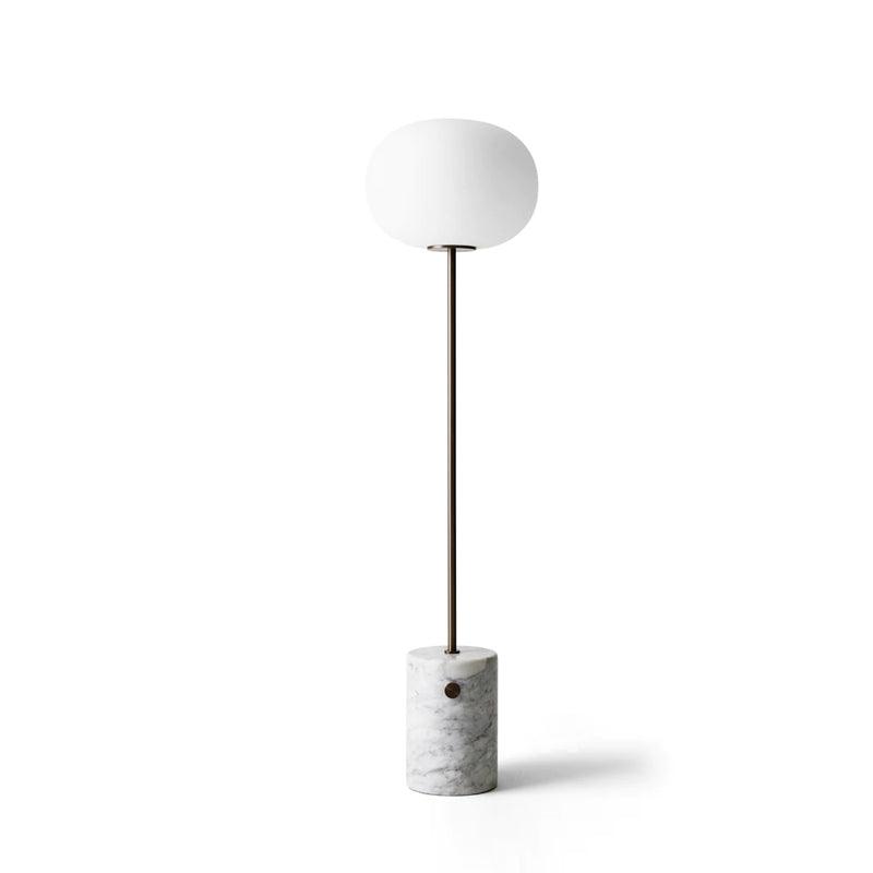 Iloryra Column-Base Travertine Floor Lamp