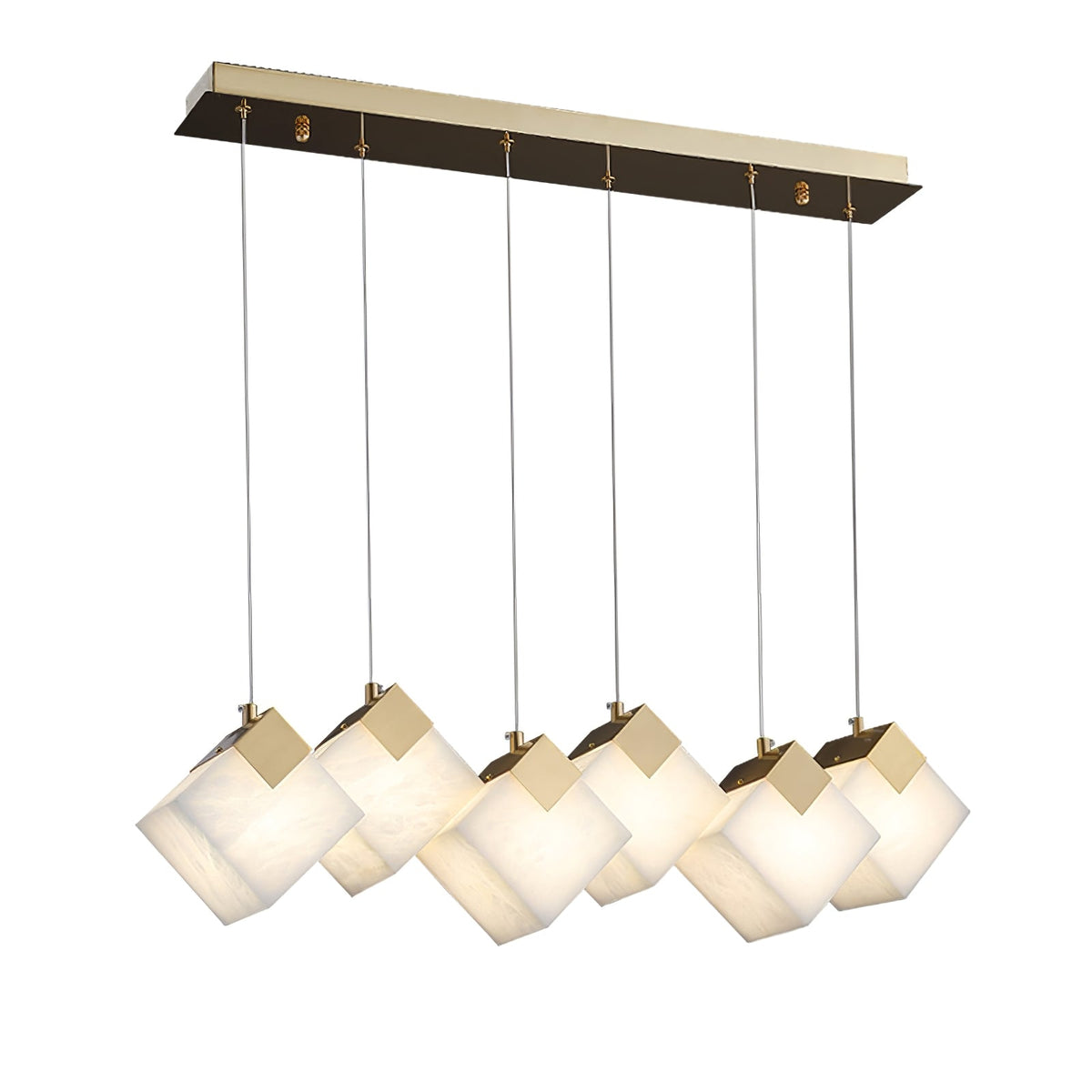 Vevariel Linear Alabaster Pendant Light