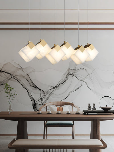 Vevariel Linear Alabaster Pendant Light