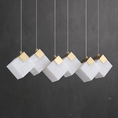 Vevariel Linear Alabaster Pendant Light