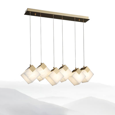 Vevariel Linear Alabaster Pendant Light