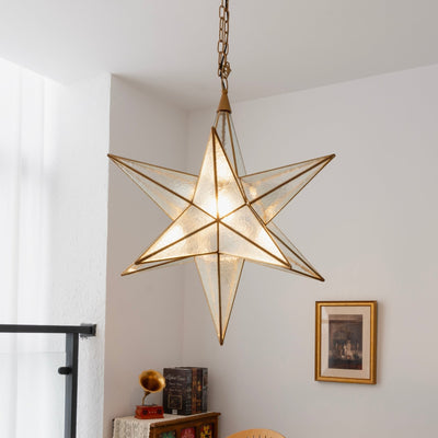 Sotr Elegant Glass Star Chandelier