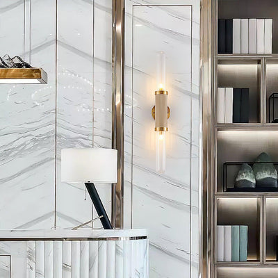Alorira Nordic Art Column Glass Wall Sconce