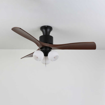 Gwen Vintage Glass Ceiling Fan Light