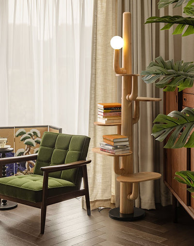 Rymb Wood Tree Floor Lamp
