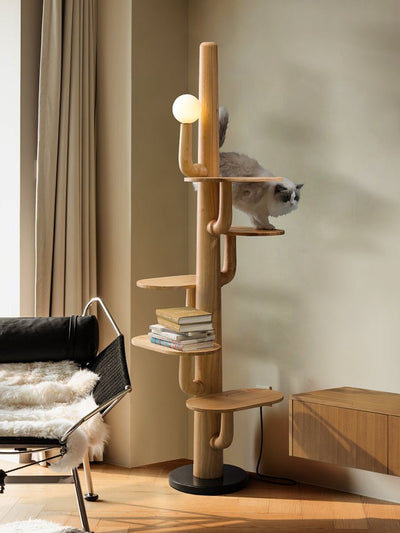 Rymb Wood Tree Floor Lamp
