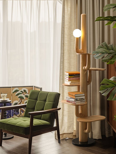 Rymb Wood Tree Floor Lamp