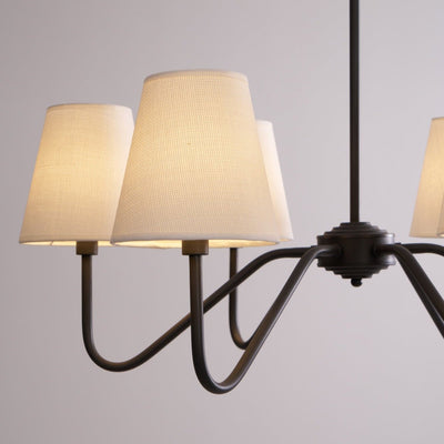 Aurvarira Lumos Classic Black Fabric Chandelier