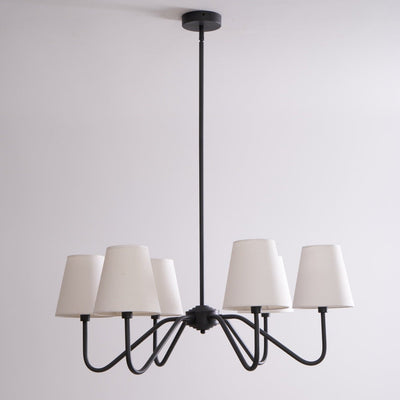 Aurvarira Lumos Classic Black Fabric Chandelier