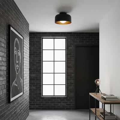 Clairbrook Wood Round Flush Mount Ceiling Light