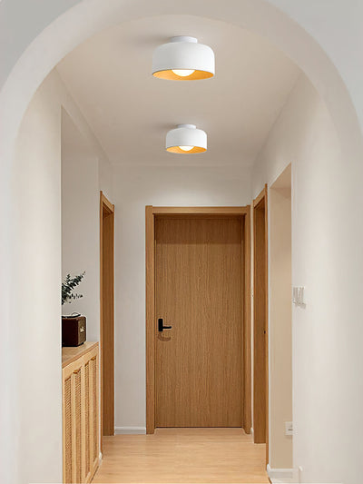 Clairbrook Wood Round Flush Mount Ceiling Light