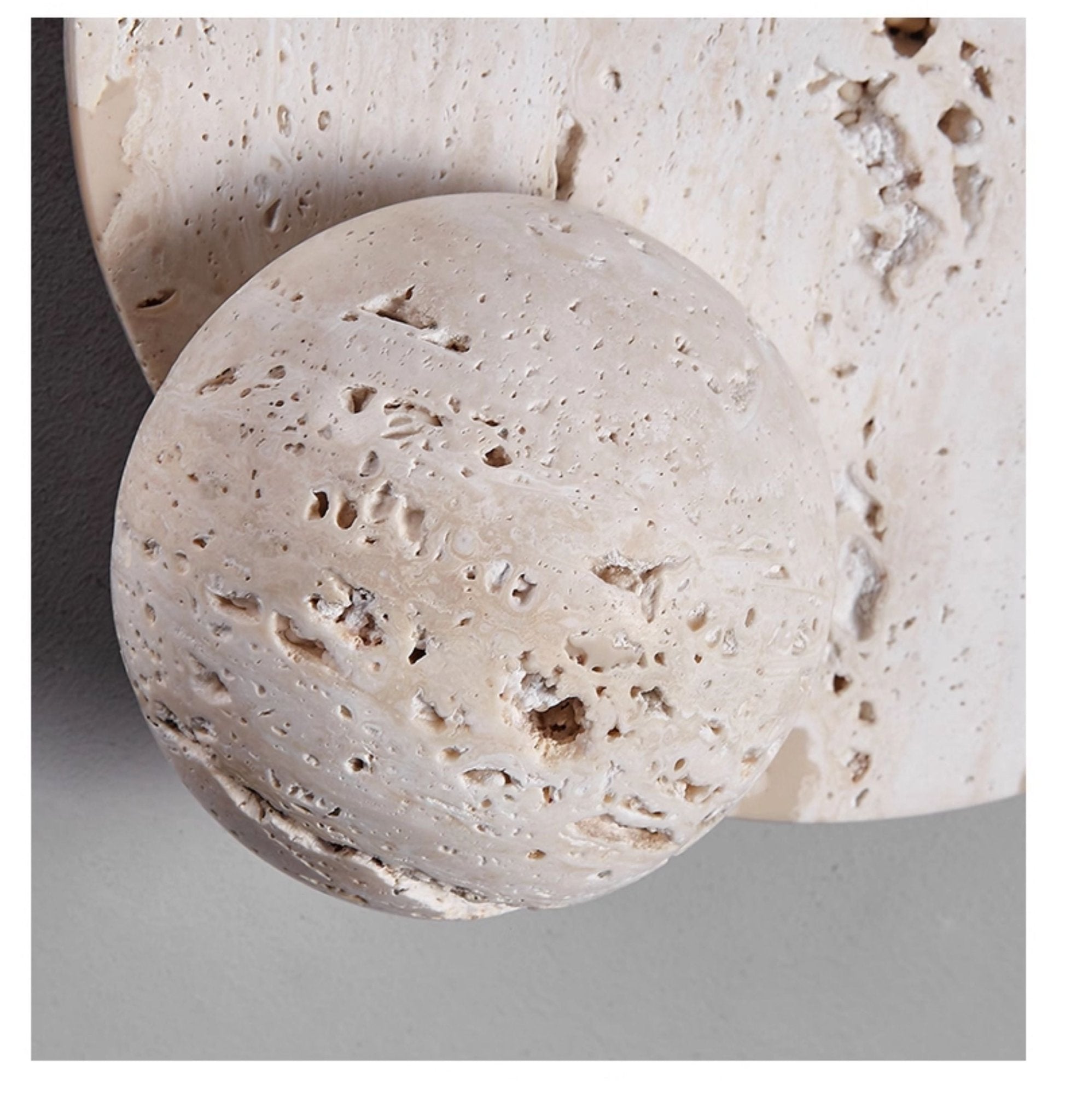 Norivaine Eclipse Travertine Wall Light