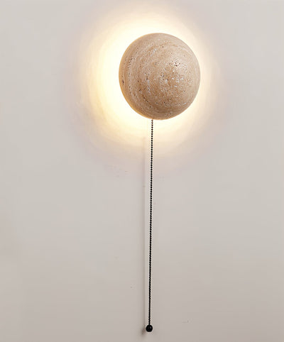 Vexael Minimalist Travertine Wall Light