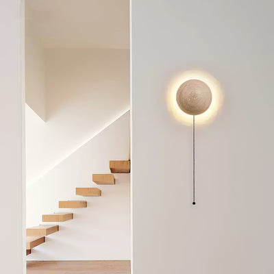 Vexael Minimalist Travertine Wall Light