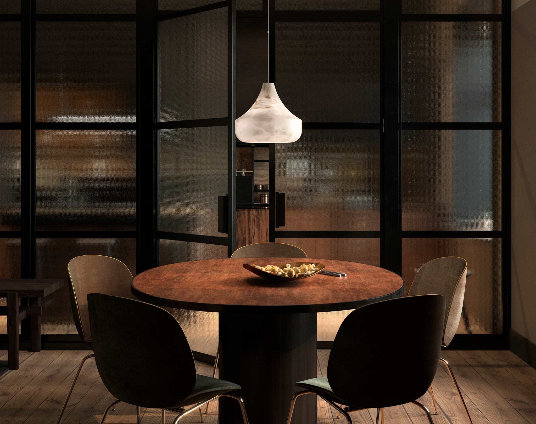 Alabaster Veil Pendant Light - Neutral Decor
