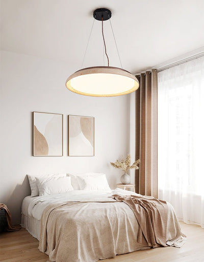 Aeron Travertine Lunar Halo Pendant