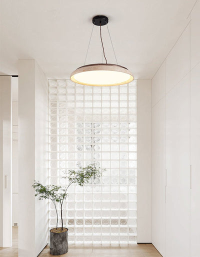 Aeron Travertine Lunar Halo Pendant