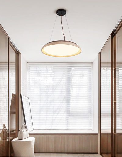 Aeron Travertine Lunar Halo Pendant
