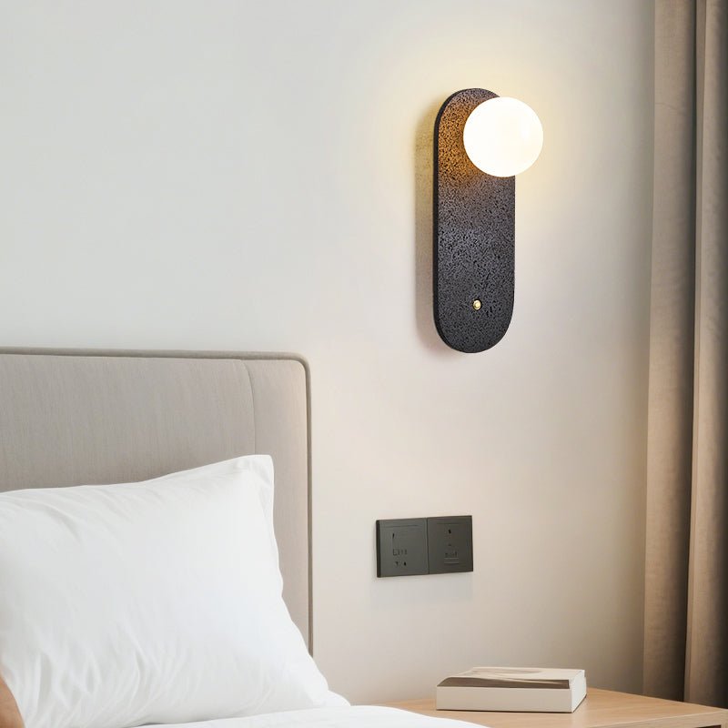 Taveella Black Travertine Hearth Sconce