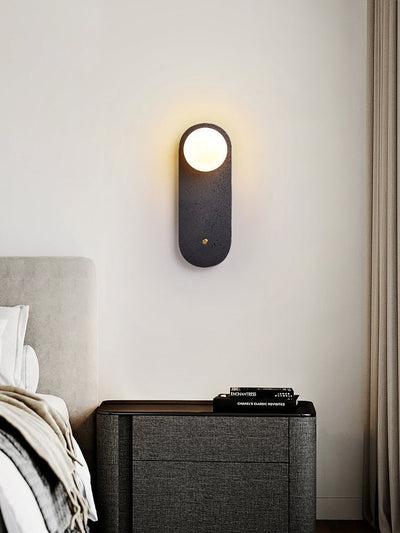 Taveella Black Travertine Hearth Sconce