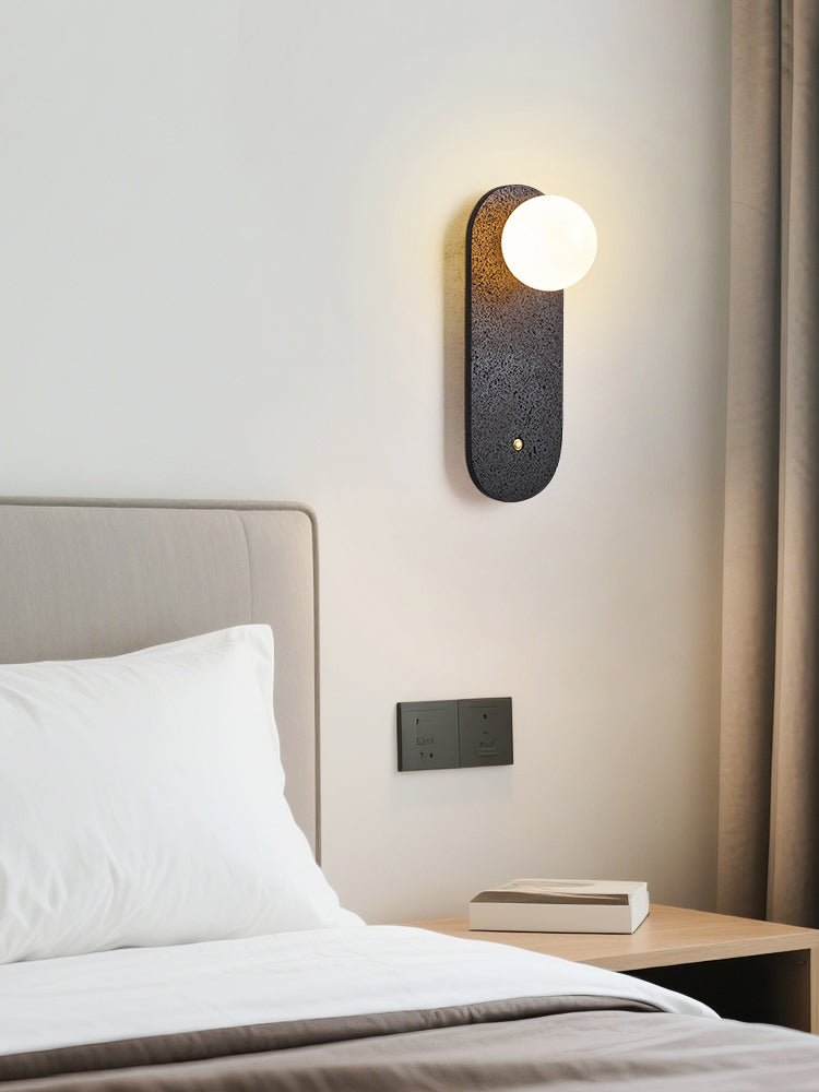 Taveella Black Travertine Hearth Sconce