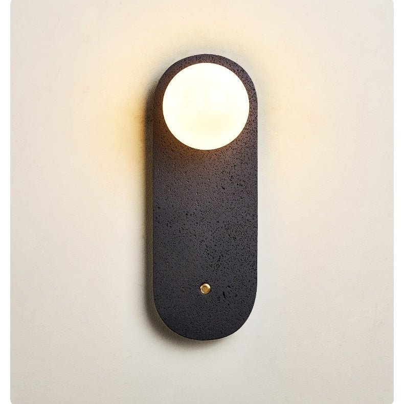 Taveella Black Travertine Hearth Sconce