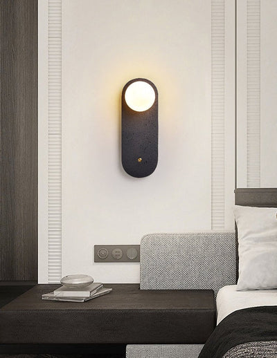 Taveella Black Travertine Hearth Sconce