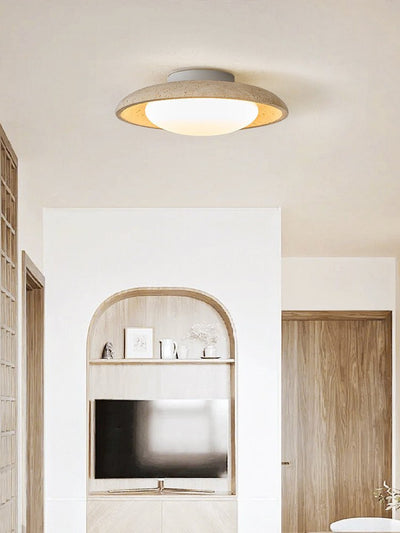 Tavuena Yellow Travertine Ceiling Light
