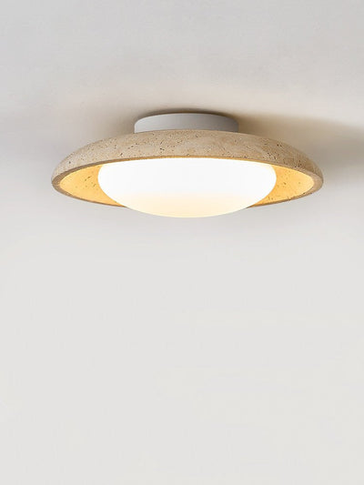 Tavuena Yellow Travertine Ceiling Light