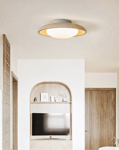 Tavuena Yellow Travertine Ceiling Light