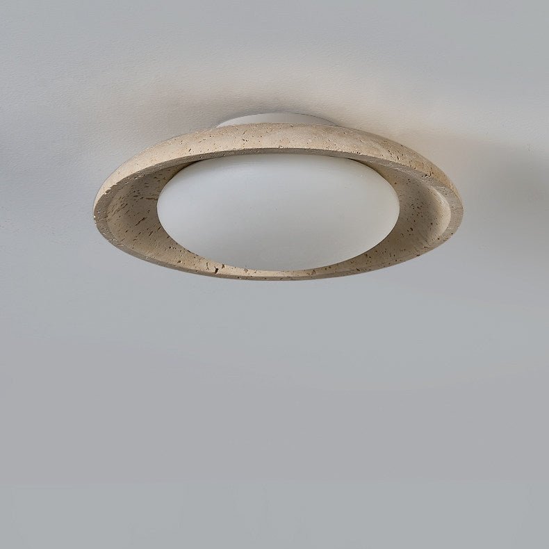 Tavuena Yellow Travertine Ceiling Light