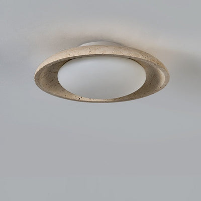 Tavuena Yellow Travertine Ceiling Light