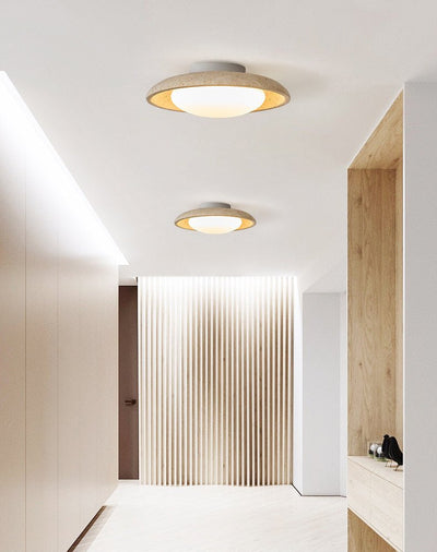 Tavuena Yellow Travertine Ceiling Light