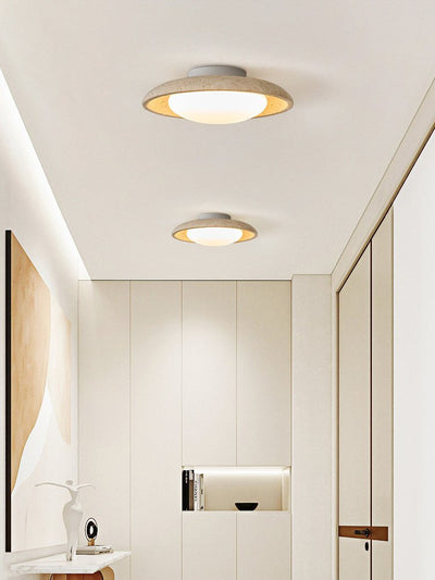 Tavuena Yellow Travertine Ceiling Light