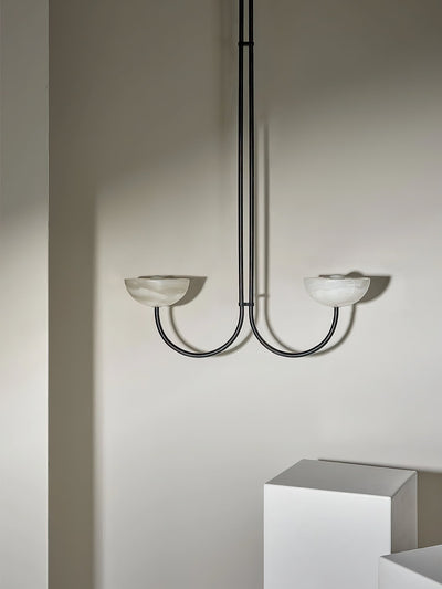 Hartvik Duo Pendant Lamp Alabaster